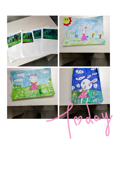 一上美术12月份过程性评价x2绘画